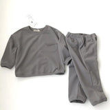  MQTIME  -  Korean Style 2-6Yrs Children Clothing Suit Long Sleeve Cotton Solid T-shirt+Pants Spring Autumn Baby Boys Girls Clothes Set