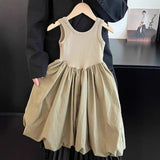 MQTIME  -  Baby Girl Dress Summer New Spliced Sleeveless Flower Bud Dress For Children Girls Vacation Cool Little Belle Girl Beach Sundress