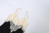 MQTIME  -  Sexy Dress Women Fashion Jacquard Patchwork See Through Backless Low-Neck Sleeveless Trend Vacation Party Bodyocn