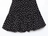 MQTIME  -  Polka Dot Slanted Shoulder Fashion Women Dress 2025 New Slim Sleeveless Black Party Dress For Summer Streetwear Woman Clothing