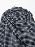 MQTIME  -  Spring New Plaid Long Sleeve Scarf Shirts Women Casual Turn-down Collar Single Breasted Blouse Shirts Female Chic Tops New