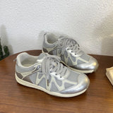 MQTIME  -  Women Flat Sports Shoes Spring New Round Toe Soft Sole Anti-slip Wear-resistant Low-top Single Shoe Fashion Casual Sneakers