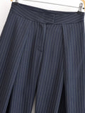 MQTIME  -  Women's clothing new autumn European and American fashion personality casual slim fit striped wide leg pants