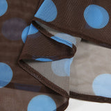 MQTIME  -  2025 Women Color Contrasting Dot Print Irregular Skirt Vacation Style Slimming Wrapped Hip Mesh Half Skirt All-match Outfit