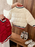 MQTIME  -   Kids Baseball Cotton Clothes Jackets Autumn Winter Padded Down Warm Coats Boys Girls Fashion Outerwear 2-10 Years