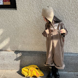 MQTIME  -  Children Jumpsuit 2025 Autumn Korean Baby Girls Overalls Wide-leg Pants 1-6 Years Boy's Suspenders Pants