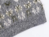  MQTIME  -  Women's Soft Knitted Pullover Women Fashion Long Sleeve Vintage Jacquard Sweater New Casual Loose Knitwear Tops ﻿ ﻿