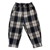 MQTIME  -  Kids Baby Boys Plaid Pant Elastic Waist Thicken Toddler Boys Warm Harem Pant New Winter Casual Infant Boys Wool Pant