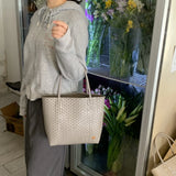 MQTIME  -  Hanrted Large Capaci Basket Bag Orange Jasmine Spring Summer Handheld Beach St Woven Bag Korean Sle oulder Bag