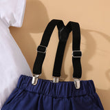 MQTIME  -  2Piece Summer Baby Boy Outfit Set Korean Cartoon Cute Print Short Sleeve Newborn Jumpsuit Bodysuit+Shorts Toddler Clothes BC1766