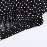  MQTIME  -  Polka Dot Printed Women Shirt Autumn New Bow Tied Blouse Woman Tops Lady Ruffles Long Sleeve Loose Elegant Blouses Top ﻿