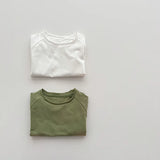 MQTIME  -  Autumn New Children Long Sleeve T Shirts Cotton Boys Casual Tee Solid Kids Girls Soft Bottoming Tops Baby Clothes
