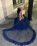 MQTIME  -  Kikyo North Star Light Dress Sky Blue Skirt Sparkling Dress Cos Lolita Evening Princess Dress Vintage Slightly Glitter Skirt