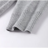  MQTIME  -  New Hooded Pockets Sweater For Women Elegant Long Sleeve Knitted Pullovers 2026 Autumn Cozy Casual Lady Jumper Street Chic Tops