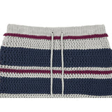 MQTIME  -   New Japanese Korean Street Heavy Knit Striped Skirt Unique Fashion Versatile A-line Half Skirt Trendy Design Elegant Women