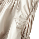 MQTIME  -  Elegant Pleated Long Skirts For Women Casual High Waist Asymmetrical Flared Skirts Solid Color Spring Summer Female Slim Skirts