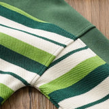 MQTIME  -  Boys Autumn Striped Sweatshirt Children Wrm Pullover Kids casual Loose Tops Teenage Fashion Warm Jumper 4-14 Years Old