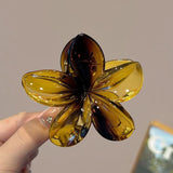 MQTIME  -  Fashion Princess Flower Hair Claw Korean Large Hair Clip Crab Clamp Vintage Women Ponytail Shark Clip Headdress Hair Accessories