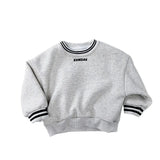  MQTIME  -  Winter New Children Long Sleeve Fleece Sweatshirt Boys Girls Warm Pullover Baby Casual Tops Kids Plus Velvet Sweatshirt