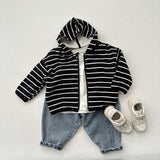  MQTIME  -  Autumn New Children Long Sleeve Coat Boys Zipper Jacket Baby Hooded Tops Girls Casual Sweatshirt Cardigan Kids Clothes