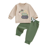 MQTIME  -  Baby Girl Winter Outfit Pink Floral Print Hooded Jacket and Fleece Lined Leggings Set with Pom Pom Hat 3 Piece Set