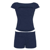 MQTIME  -  Primary Color Knitted Strap Tube Top Low Waist Short Pleated Skirt Fashion Personality Spice Girl Casual Suit