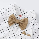 MQTIME  -  Birthday Boutique Set for 1 2 3 4 5 6 Kid Autumn Clothes Polka Dot Print Long Sleeve Shirt + Solid Pant Baby Cotton Suit Toddler