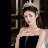 MQTIME  -  Black Luxury Celebrity Dress Embroidery Strapless Sleeveless Floor Length Ball Gown A Line Slim Waist Evening Party Prom Gowns