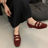 MQTIME  -  Autumn Women Square Toe Women Mary Jane Shoes Fashion Wedge Heel Ladies New Arrival Elegant Ballerinas Shoes Dress Pumps Mujer