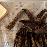 MQTIME  -  Autumn Baby Girls Two Piece Clothes Set Cotton Print Bow Tops Stretch Fragmented Lantern Pants Infant Girl Strappy Pants Outfits