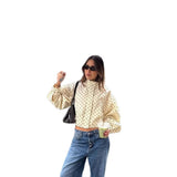 MQTIME  -  Korean Thin Loose Polka-dot Cardigan Jacket Spring and Autumn Fashion Street Style Women's Jacket