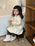  MQTIME  -  Winter New Girls Warm Coat Long Sleeve Solid Children Jacket Princess Cute Baby Girl Fleece Coat Fashion Kids Clothes