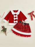 MQTIME  -  Baby Boy Christmas Outfit Plaid Shirt Suspender Pants Bowtie 3 Piece Winter Set Holiday Party Costume