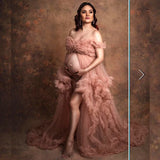 MQTIME  -  Maternity Dresses Photoshoot Pregnancy  vestidos para embarazadas baby shower