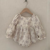 MQTIME  -  New Spring European American Style Sister Dress 1-4Yrs Girl Party Dress Long Sleeved Cotton Print Kids Princess Dresses