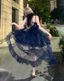 MQTIME  -  Kikyo North Star Light Dress Sky Blue Skirt Sparkling Dress Cos Lolita Evening Princess Dress Vintage Slightly Glitter Skirt