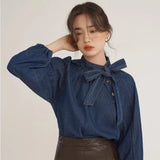 MQTIME  -  Simple And Casual Versatile Solid Color Shirt For Women In Spring And Autumn, New Lapel Single Breasted Pocket Shirt