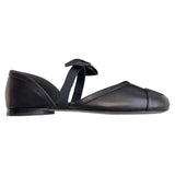 MQTIME  -  New Bow Ballet Flats French Retro Mary Jane Shoes Women Round Toe Hollow Out Flat Shoes
