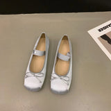 MQTIME  -  New Spring Summer Flat Ballet Shoes Women's Shoes  Retro Satin Mary Jane Shoes Ballet Flats Women Zapatos Mujer