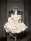 MQTIME  -  Handmade High Quality French Sweet Lolita Princess Mini Birthday Party Wedding Dresses Photography Clothing Coronation Dress