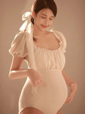  MQTIME  -  Pregnant Woman Jumpsuit Photography Props Sexy Maternity Tight Photography Dress Pregnancy Photography Bodysuits Clothes