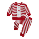 MQTIME  -  Cute Baby Girls Winter Holiday Clothes Reindeer Print Hoodie and Leggings Set for Christmas Party Outfit