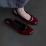 MQTIME  -  New Women Sandals Exquisite Genuine Leather Flat Sandals for Woman Fashion Round Head Casual Shoe Designer Shoes Sandalias Mujer