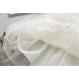 MQTIME  -  Elegant Kid Girl Dress Embroidery Flower Lace Ball Gown Princess Dress Wedding Costume Sleeveless Children Clothing Baby A1145