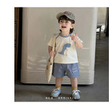 MQTIME  -  Summer New Baby Cute Dinosaur Print Clothes Set Infant Boy Girl Short Sleeve T Shirts + Shorts 2pcs Suit Toddler Outfits