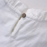  MQTIME  -  Children's Cotton Linen Buttons Black And White Striped Suit Autumn New Boys And Girls Long-Sleeved Shirt Drawstring Shorts Sets