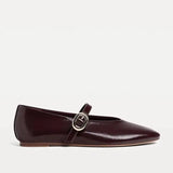 MQTIME  -  PU Leather Flats Mary Janes Shoes Women Spring Autumn Elegant Red Buckle Strap Shoes Ladies Shallow Casual Streetwear Loafers