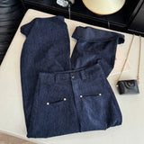  MQTIME  -  Fashion Corduroy Casual Pants for Women Spring Autumn New High Waist Straight Pants Korean Style Versatile Loose Trousers