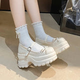MQTIME  -  New Women Mary Jane Shoes Fashion Bow Platform Casual Shoes for Woman Exquisite Round Head Sneakers Designer Shoes Zapatos Mujer