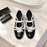 MQTIME  -  New Womens Mary Jane Shoes Exquisite French Casual Shoes for Woman Fashion Genuine Leather Sneakers Designer Shoes Zapatos Mujer